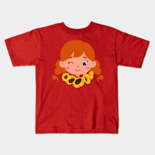 A little girl. Kids T-Shirt